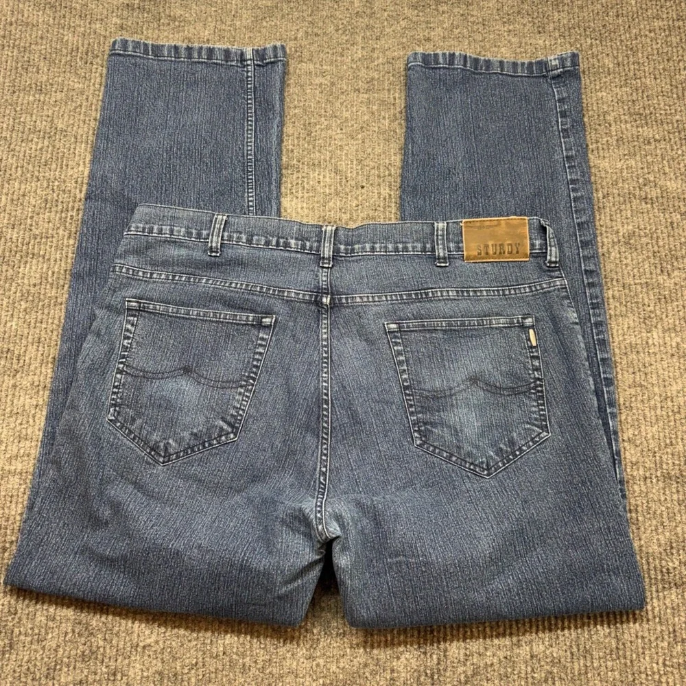 Sturdy Casuals‎ Mens 44 Straight Leg Jeans Medium Wash Rugged Workwear Denim